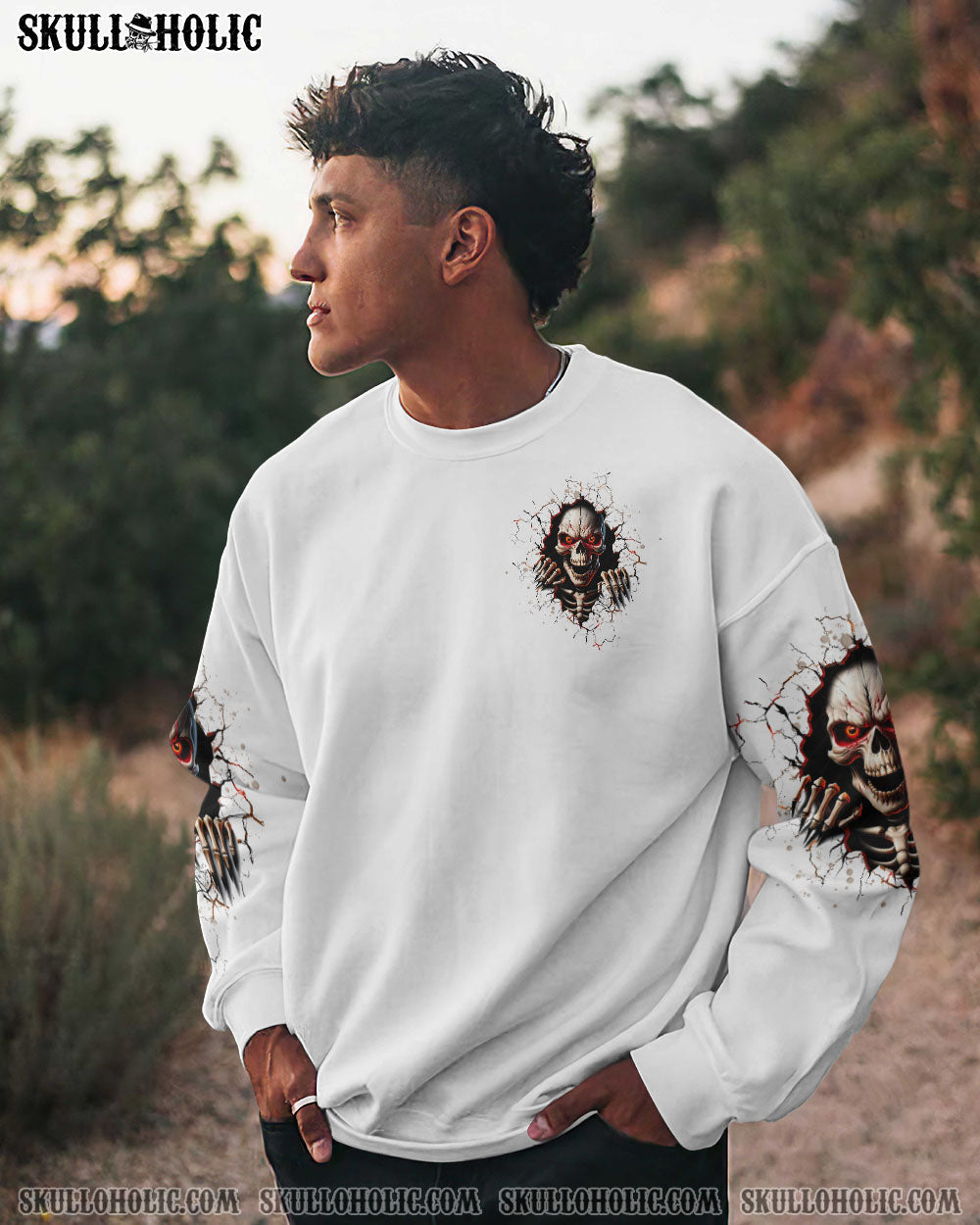 DON'T TRY TO FIGURE ME OUT SKULL ALL OVER PRINT - TLTW0508245