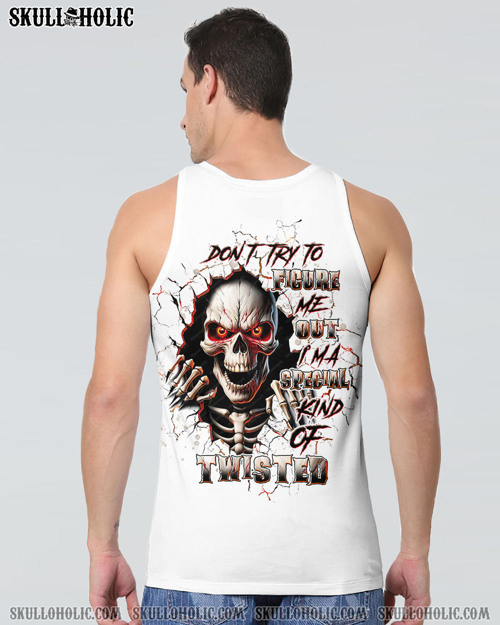 DON'T TRY TO FIGURE ME OUT SKULL ALL OVER PRINT - TLTW0508245