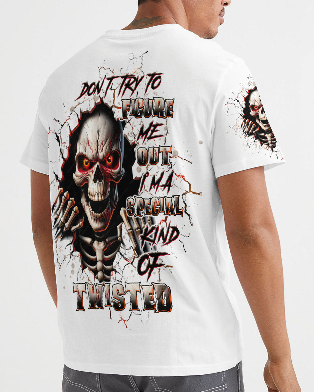 DON'T TRY TO FIGURE ME OUT SKULL ALL OVER PRINT - TLTW0508245
