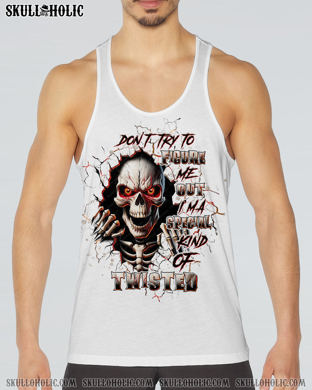 DON'T TRY TO FIGURE ME OUT SKULL ALL OVER PRINT - TLTW0508245