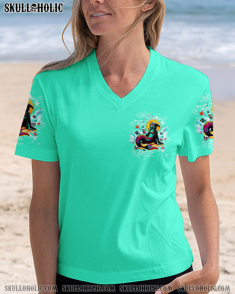 STAY SALTY SKELETON MERMAID ALL OVER PRINT - TLTW0805252