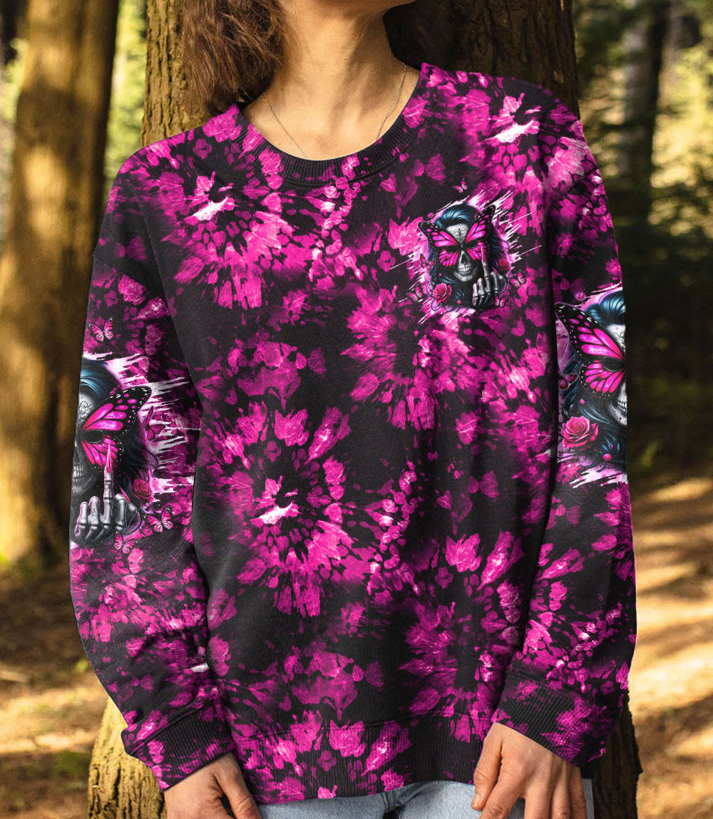 BUT DID YOU DIE MOM LIFE  SKULL LADY TIE DYE  ALL OVER PRINT - TLTW1203252