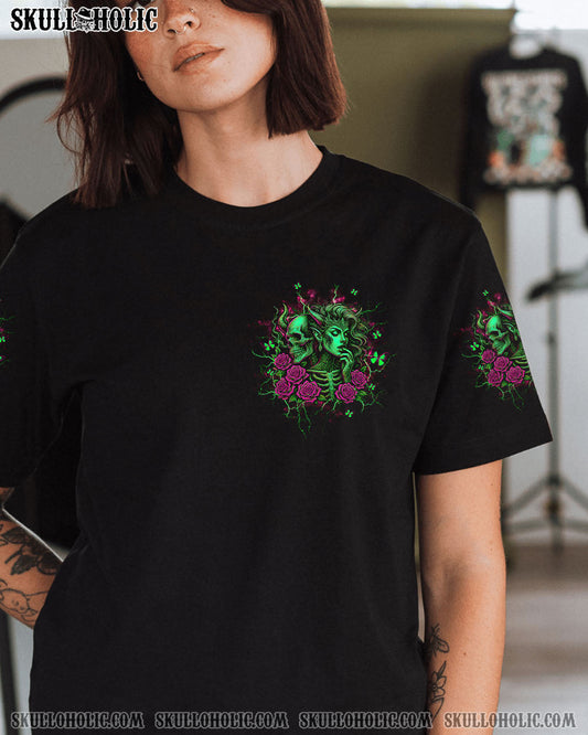 I'M NEVER ALONE SKULL DEMON LADY ALL OVER PRINT - TLTW1204251