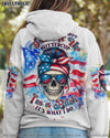 OH I PISS YOU OFF SKULL MESSY BUN ALL OVER PRINT - TLTW1704251