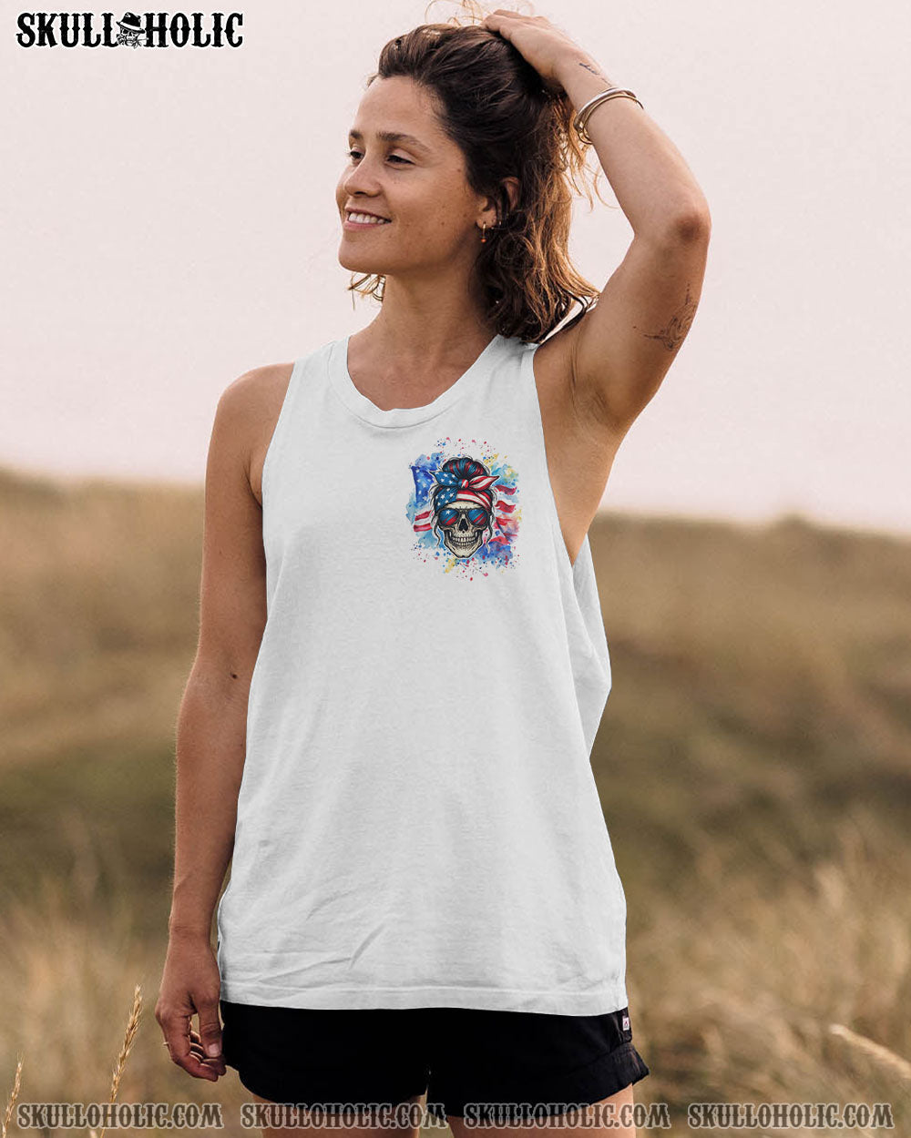 OH I PISS YOU OFF SKULL MESSY BUN ALL OVER PRINT - TLTW1704251