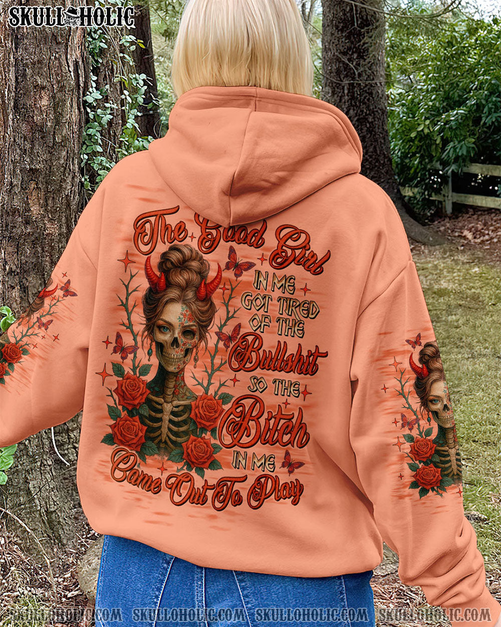 THE GOOD GIRL IN ME LADY SKULL ALL OVER PRINT  - TLTW1904251