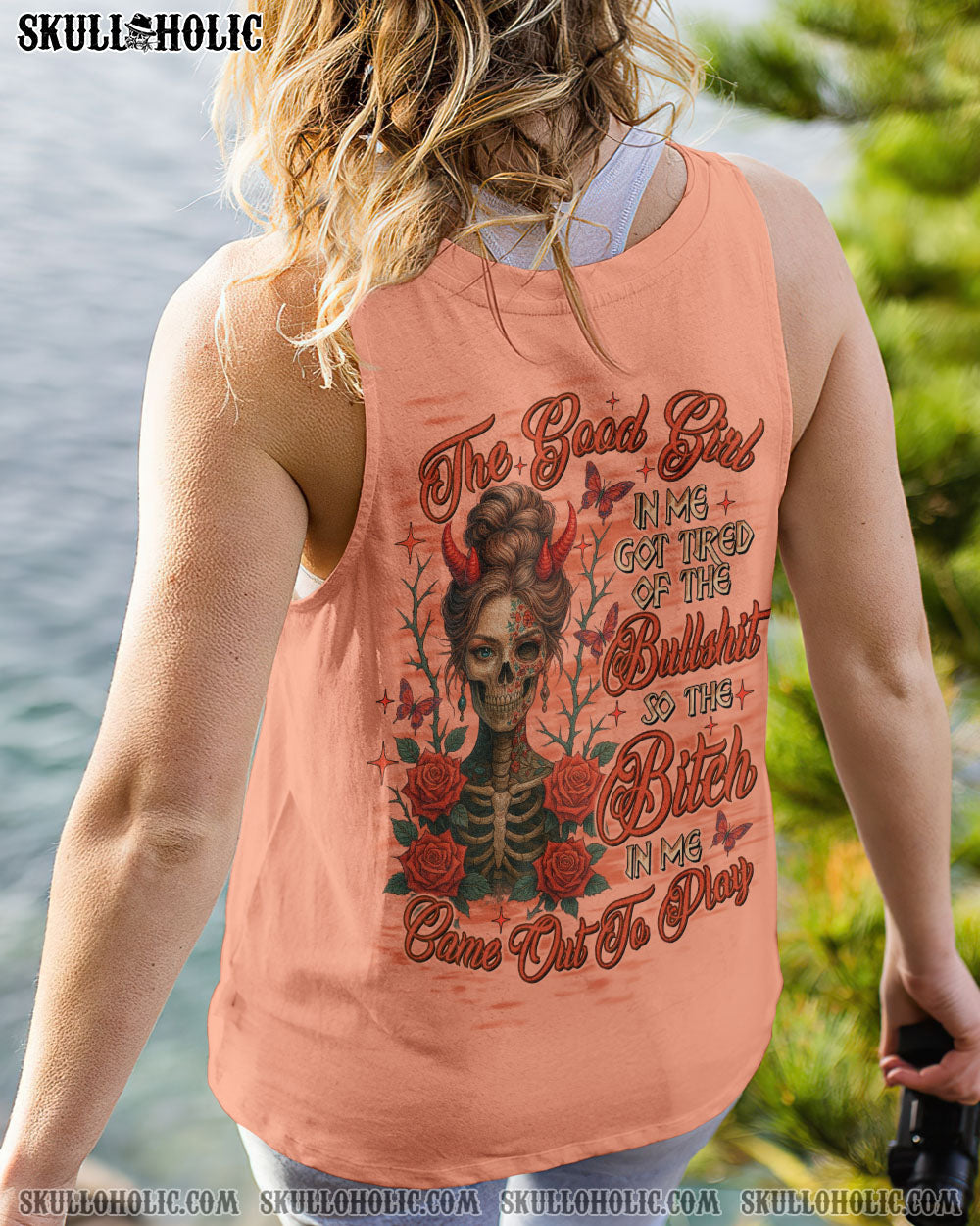 THE GOOD GIRL IN ME LADY SKULL ALL OVER PRINT  - TLTW1904251