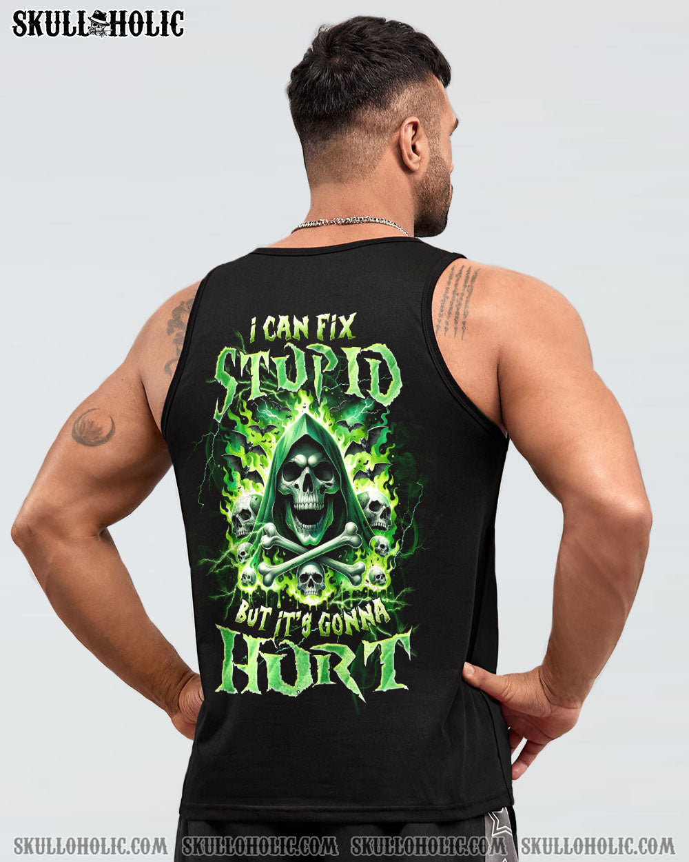 I CAN FIX STUPID BUT IT'S GONNA HURT BONES REAPER ALL OVER PRINT - TLTW1910234