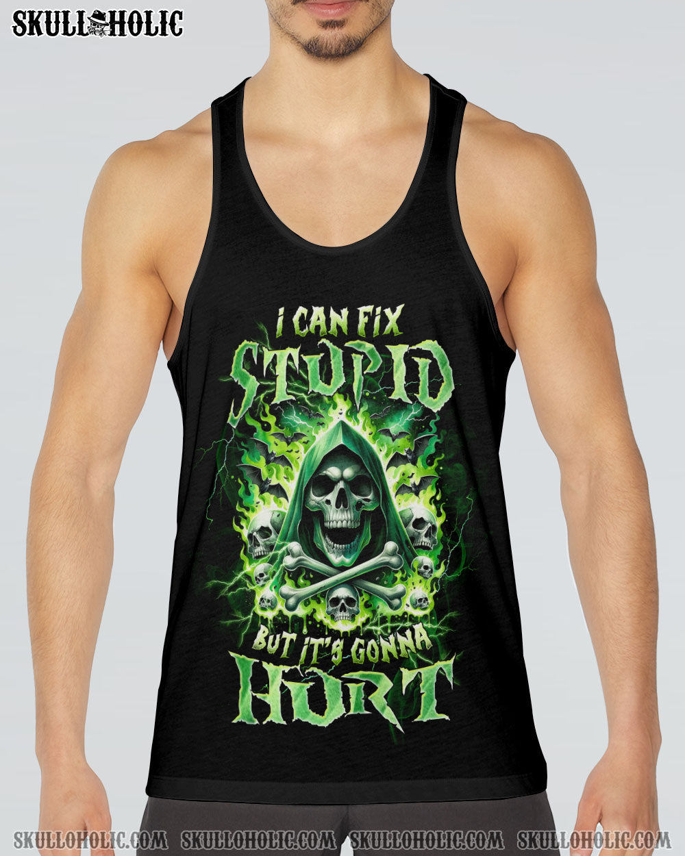 I CAN FIX STUPID BUT IT'S GONNA HURT BONES REAPER ALL OVER PRINT - TLTW1910234