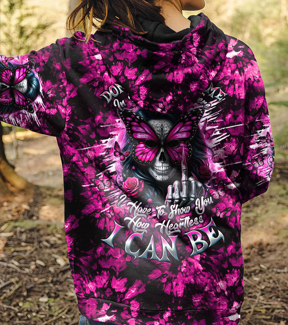 HOW HEARTLESS I CAN BE SKULL LADY TIE DYE ALL OVER PRINT - TLTW2102252