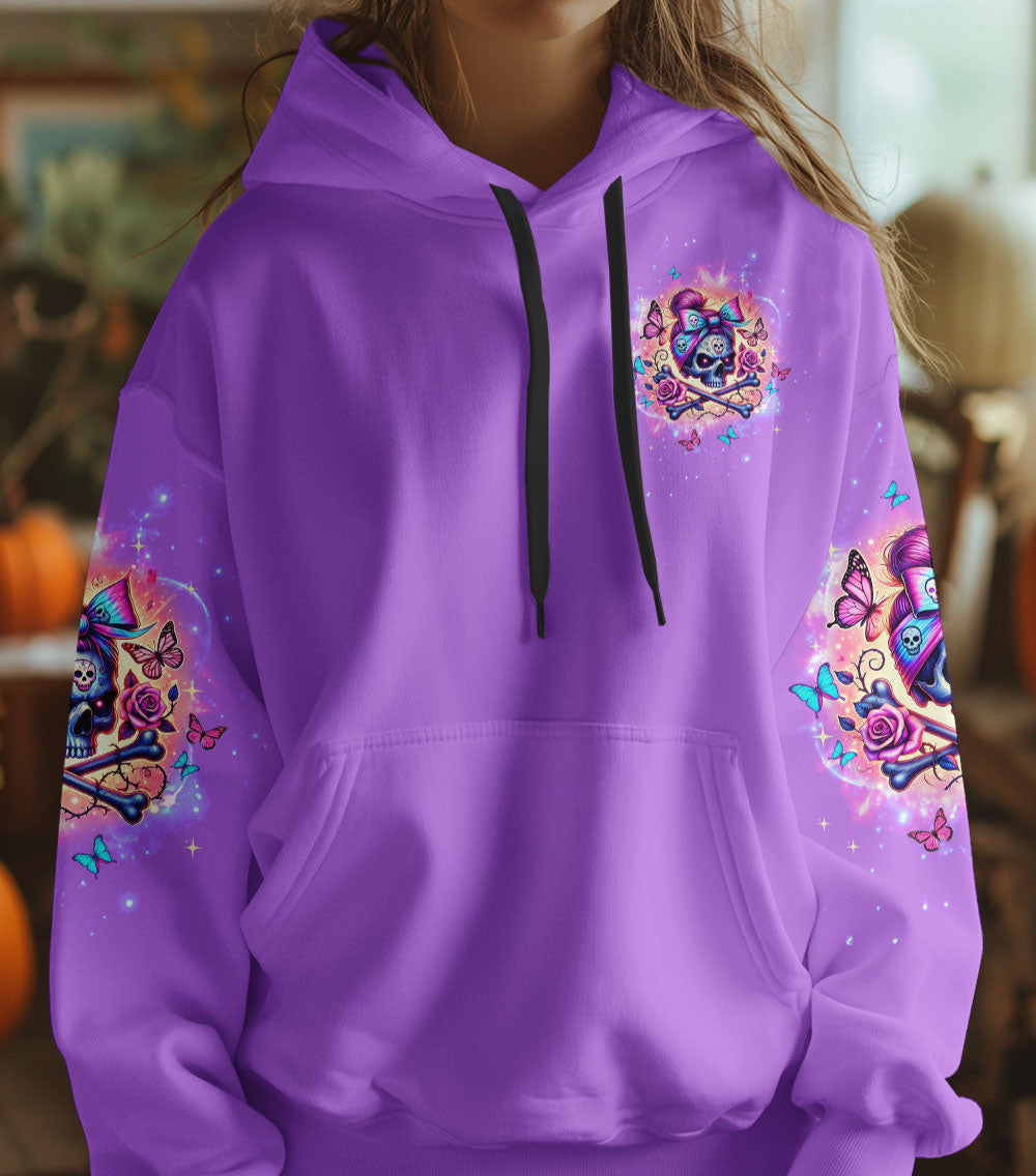 F-BOMB MOM MESSY BUN SKULL ALL OVER PRINT - TLTW2103251