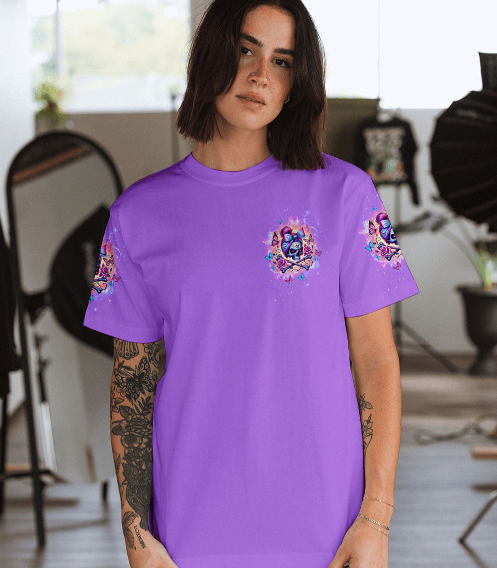 F-BOMB MOM MESSY BUN SKULL ALL OVER PRINT - TLTW2103251