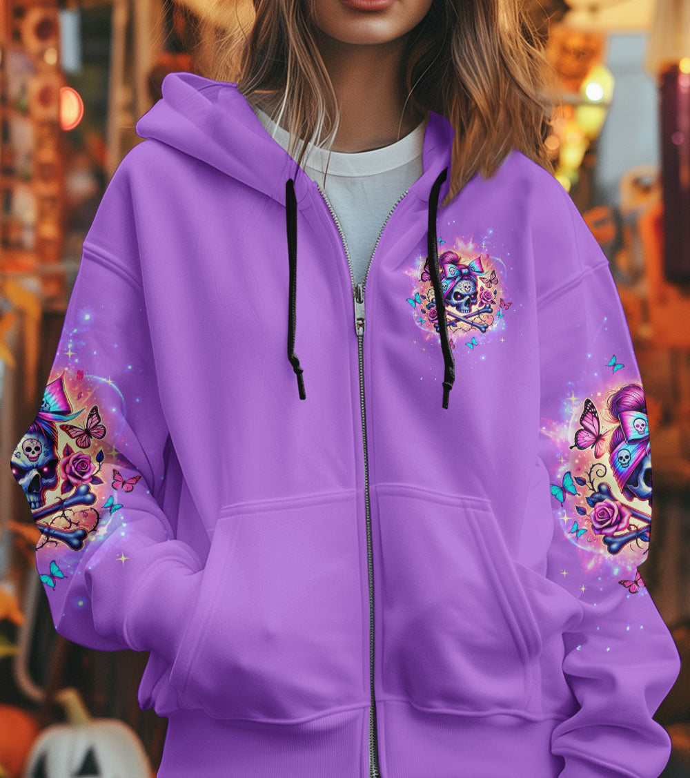 F-BOMB MOM MESSY BUN SKULL ALL OVER PRINT - TLTW2103251