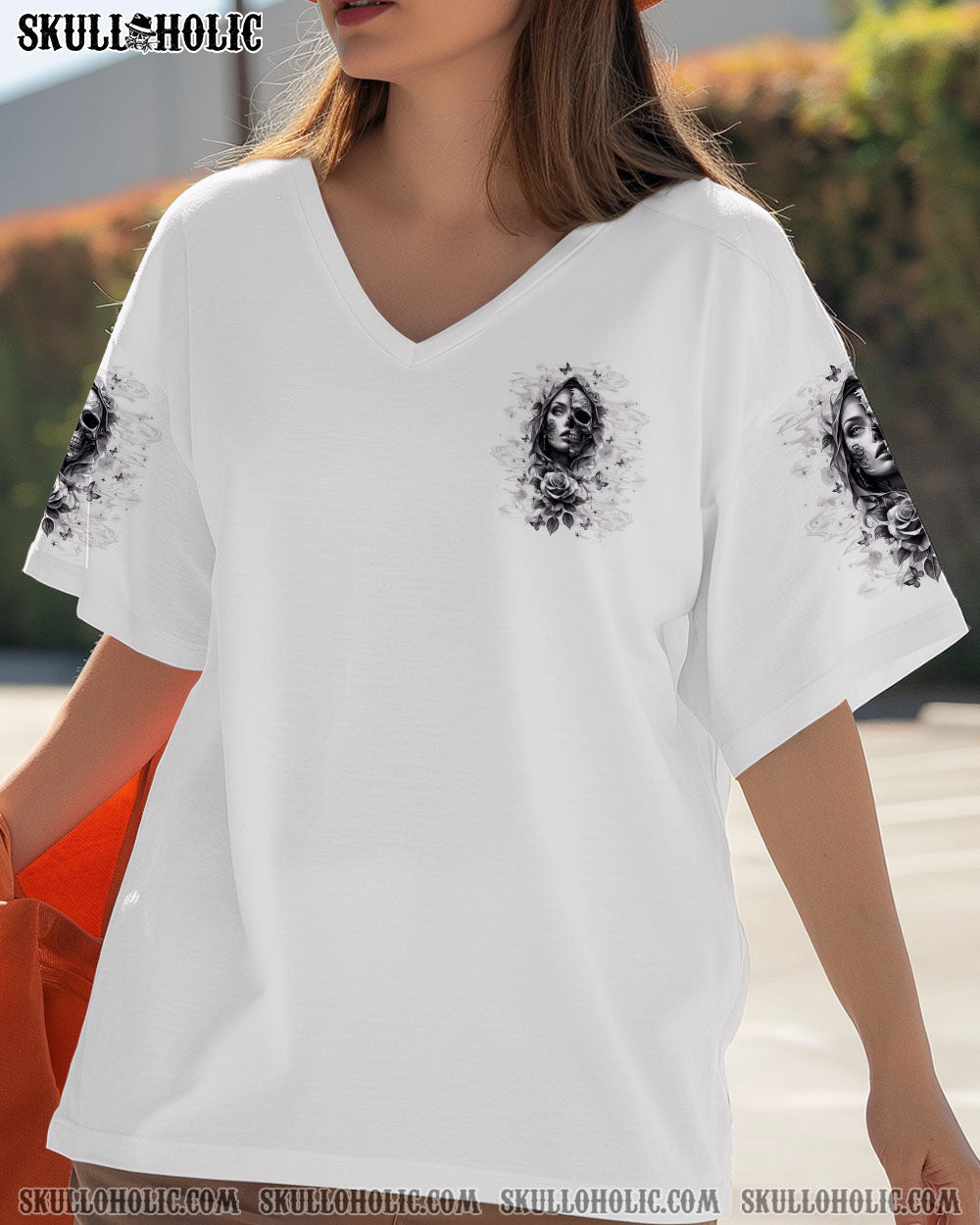 DON'T TRY TO FIGURE ME OUT SKULL LADY ALL OVER PRINT   - TLTW2103254