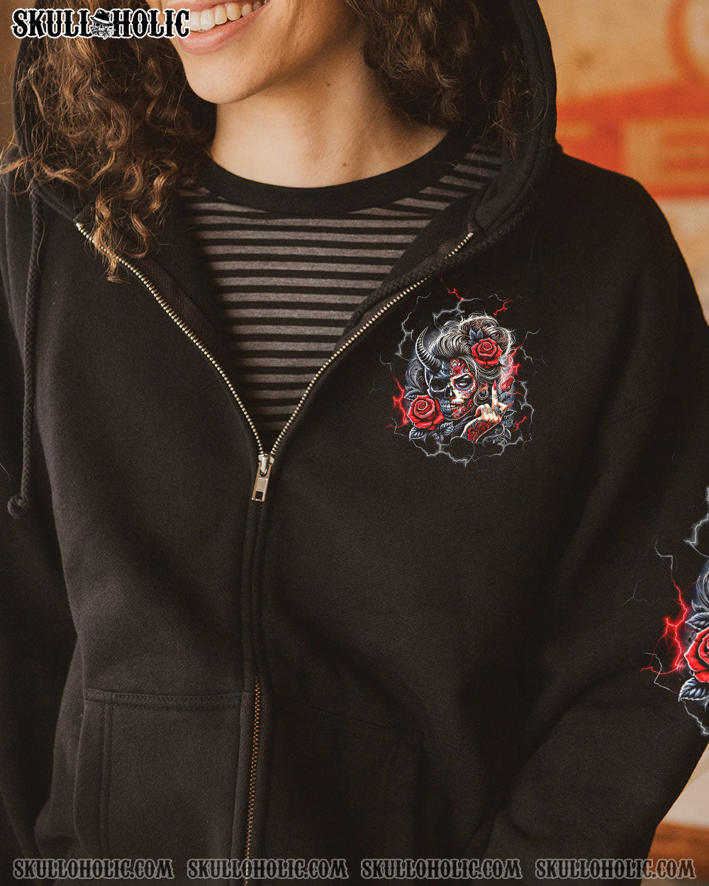 DON'T TRY TO FIGURE ME OUT SKULL ALL OVER PRINT   - TLTW2203251