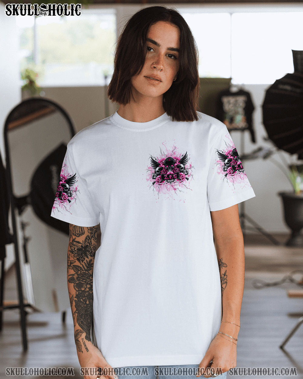 ZERO F GIVEN ROSE SKULL ALL OVER PRINT - TLTW2410241