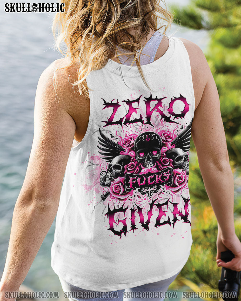 ZERO F GIVEN ROSE SKULL ALL OVER PRINT - TLTW2410241