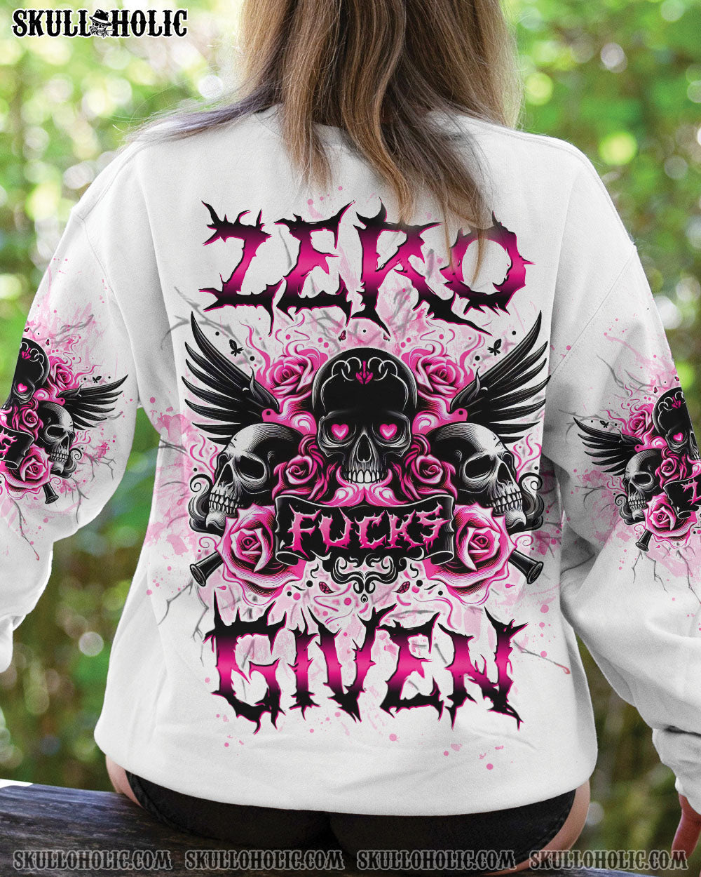 ZERO F GIVEN ROSE SKULL ALL OVER PRINT - TLTW2410241