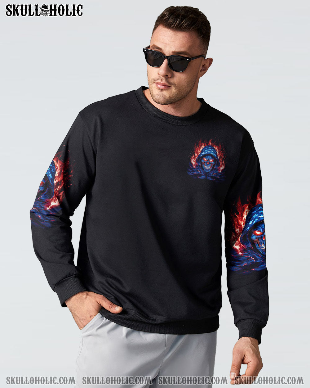 I CAN FIX STUPID BUT IT'S GONNA HURT AMERICA SKULL REAPER ALL OVER PRINT - TLTW2609233