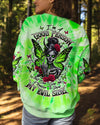 I'M A GOOD PERSON SKULL MESSY BUN TIE DYE  ALL OVER PRINT - TLTW2702251