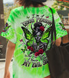 I'M A GOOD PERSON SKULL MESSY BUN TIE DYE  ALL OVER PRINT - TLTW2702251