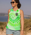 I'M A GOOD PERSON SKULL MESSY BUN TIE DYE  ALL OVER PRINT - TLTW2702251