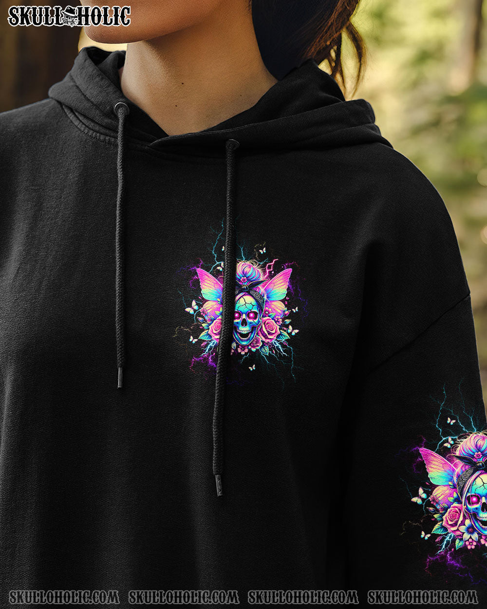 I AM THE STORM MESSY BUN SKULL ALL OVER PRINT - TLTW2803254