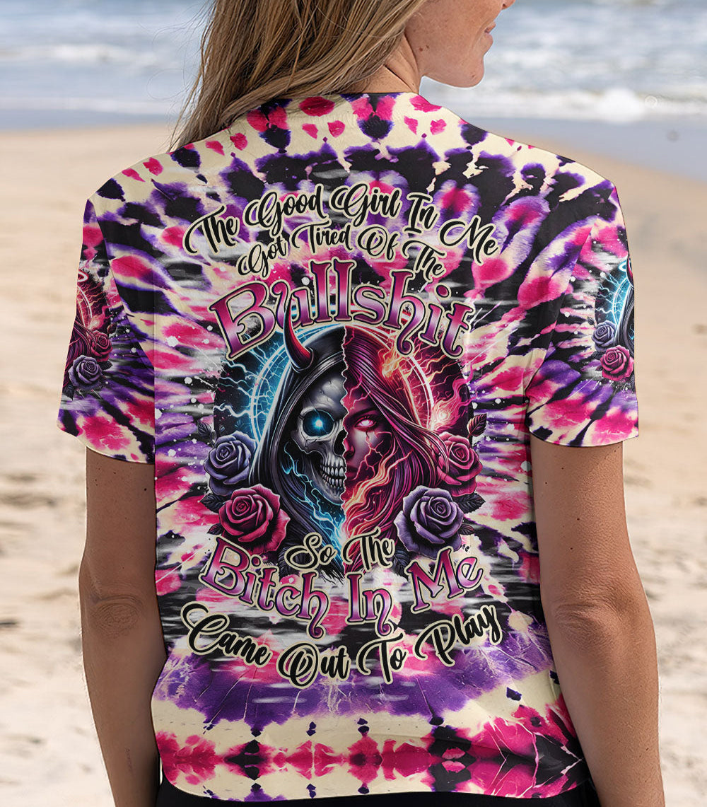 THE GOOD GIRL IN ME TIE DYE ALL OVER PRINT - TYQY0403253