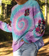 SHHH NO ONE CARES TIE DYE ALL OVER PRINT - TYQY0703252