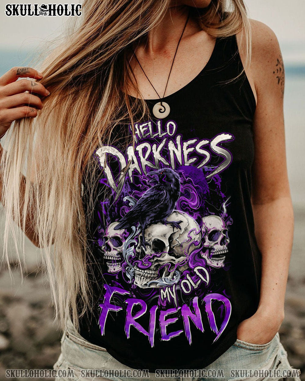 HELLO DARKNESS MY OLD FRIEND ALL OVER PRINT - TYQY0903253