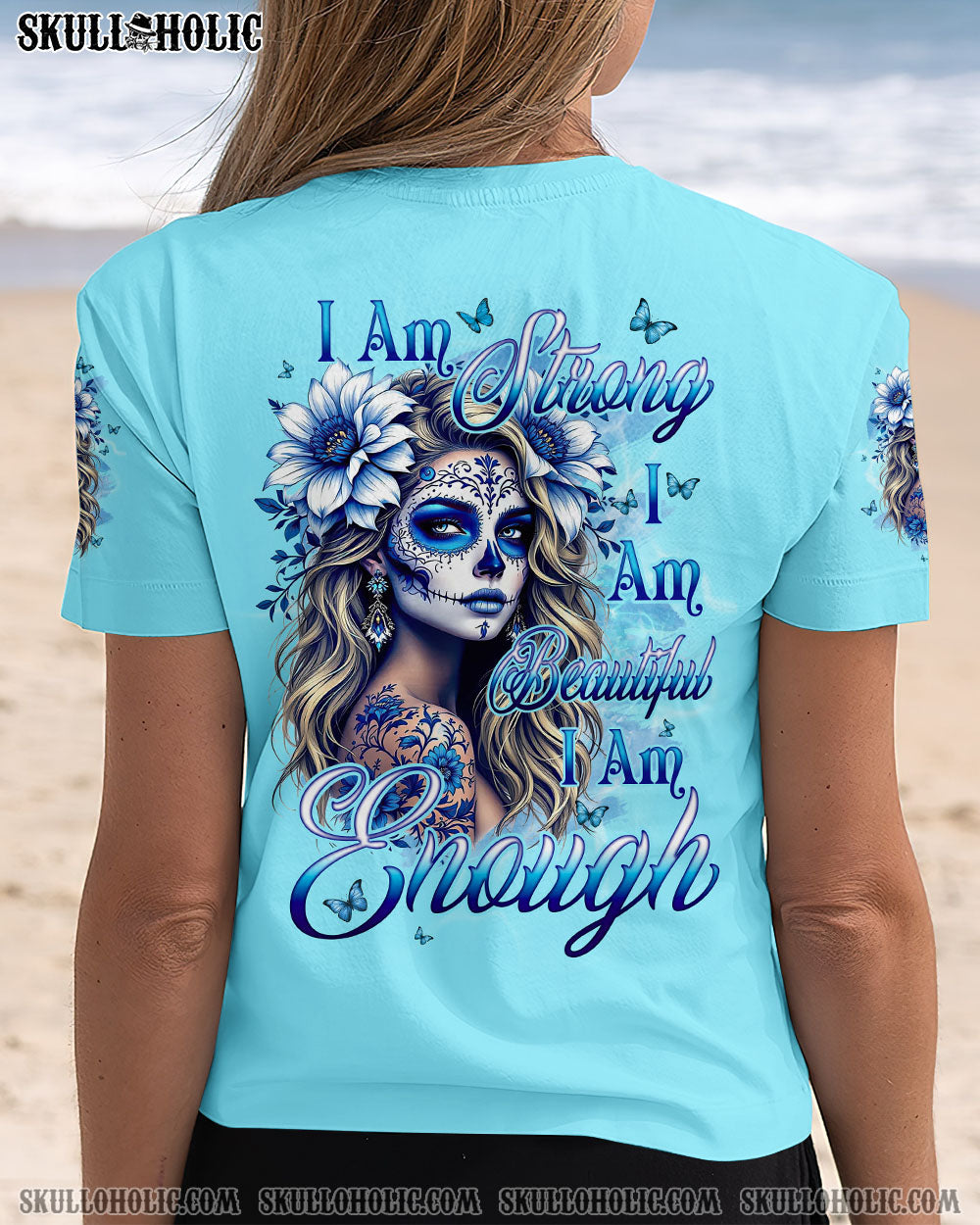 I AM ENOUGH SKULL ALL OVER PRINT - TYQY1004251