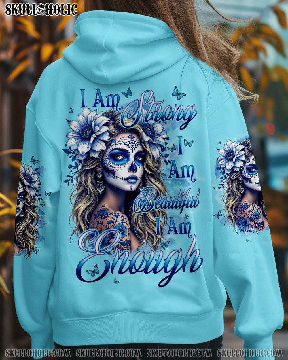 I AM ENOUGH SKULL ALL OVER PRINT - TYQY1004251