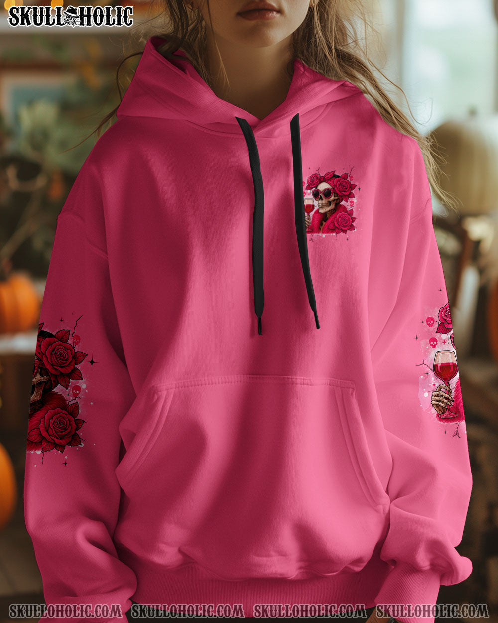 PRETTY IN PINK SKULL ALL OVER PRINT - TYQY1404254