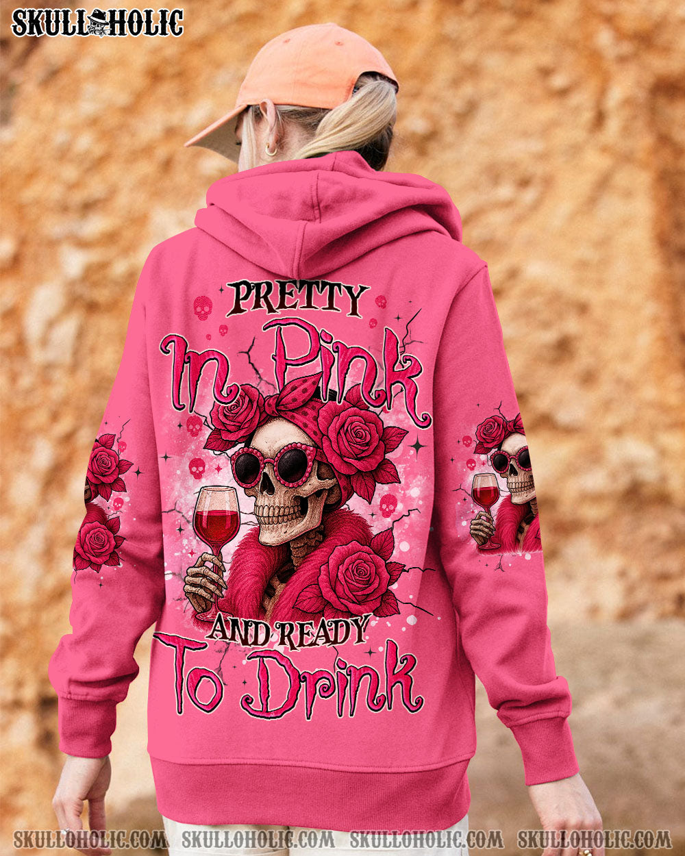 PRETTY IN PINK SKULL ALL OVER PRINT - TYQY1404254