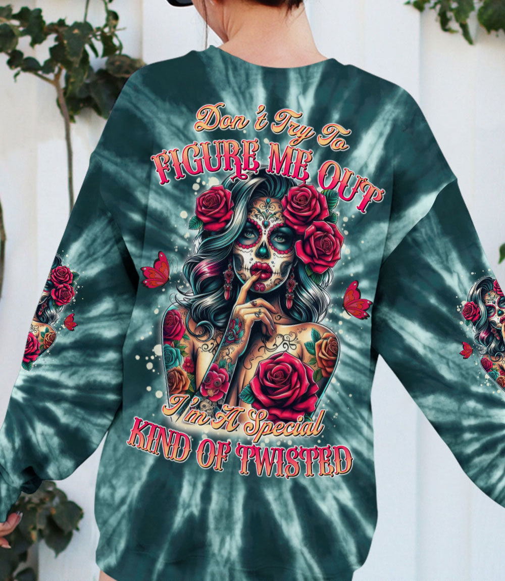 DON'T TRY TO FIGURE ME OUT TIE DYE ALL OVER PRINT - TYTD0703253