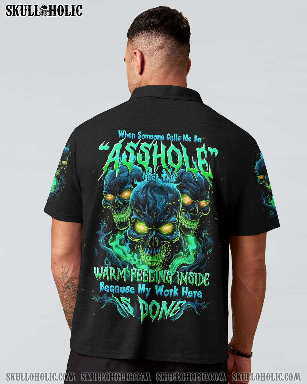 MY WORK HERE IS DONE SKULL ALL OVER PRINT - TYTD0812231