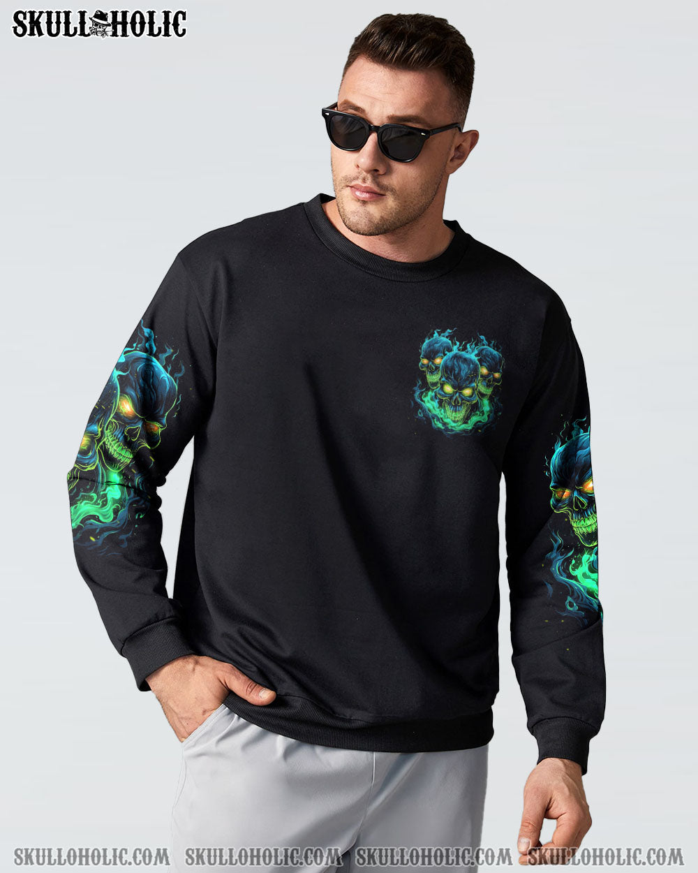 MY WORK HERE IS DONE SKULL ALL OVER PRINT - TYTD0812231