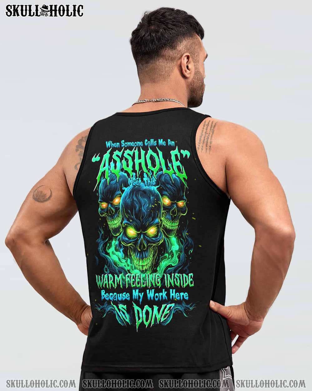 MY WORK HERE IS DONE SKULL ALL OVER PRINT - TYTD0812231
