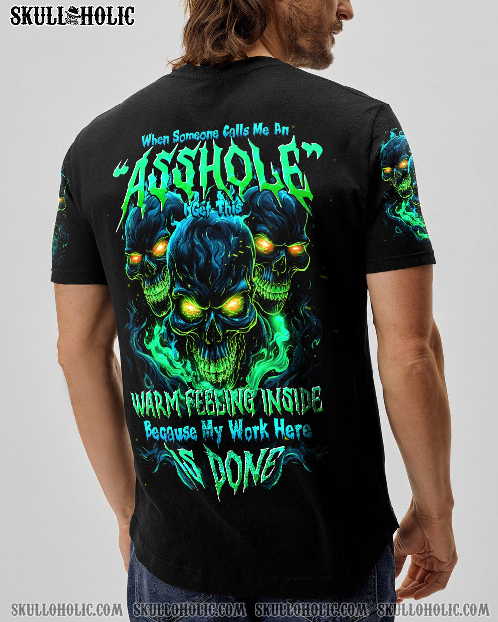 MY WORK HERE IS DONE SKULL ALL OVER PRINT - TYTD0812231