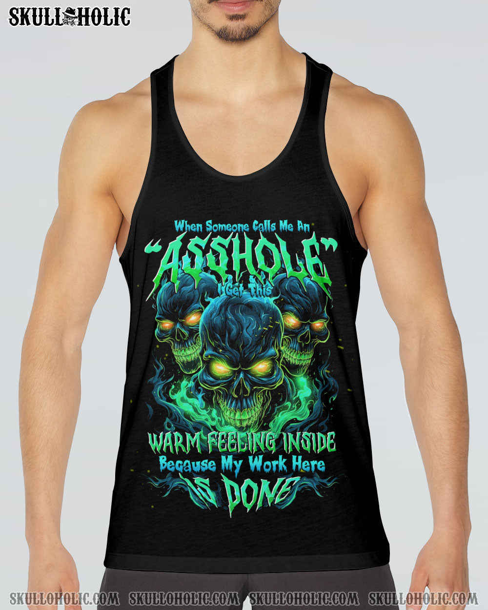 MY WORK HERE IS DONE SKULL ALL OVER PRINT - TYTD0812231