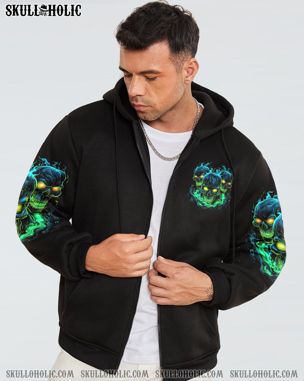 MY WORK HERE IS DONE SKULL ALL OVER PRINT - TYTD0812231