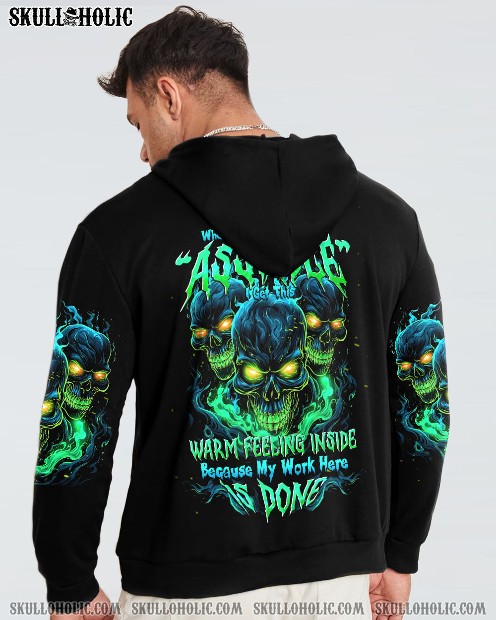 MY WORK HERE IS DONE SKULL ALL OVER PRINT - TYTD0812231
