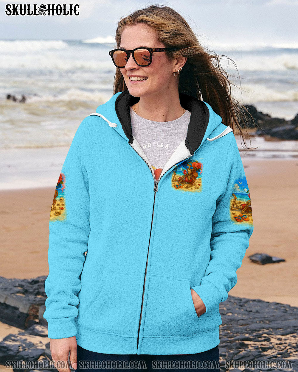 DON'T FORGET TO STAY SALTY SKULL ALL OVER PRINT - TYTD1404251