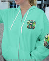 YOU COULDN'T HANDLE ME MESSY BUN TIE DYE ALL OVER PRINT - TYTM0605242