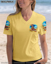 JUST A GIRL WHO LOVES THE BEACH SKELETON ALL OVER PRINT - TYTM1104253