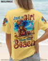 JUST A GIRL WHO LOVES THE BEACH SKELETON ALL OVER PRINT - TYTM1104253