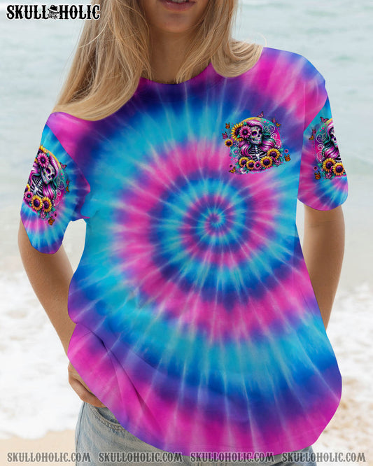 SHE IS SUNSHINE MIXED WITH A LITTLE HURRICANE TIE DYE ALL OVER PRINT - TYTM3103253