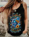 SHE IS SUNSHINE SKULL SUNFLOWER ALL OVER PRINT - YHDU0204252