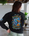 SHE IS SUNSHINE SKULL SUNFLOWER ALL OVER PRINT - YHDU0204252