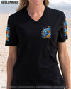 SHE IS SUNSHINE SKULL SUNFLOWER ALL OVER PRINT - YHDU0204252